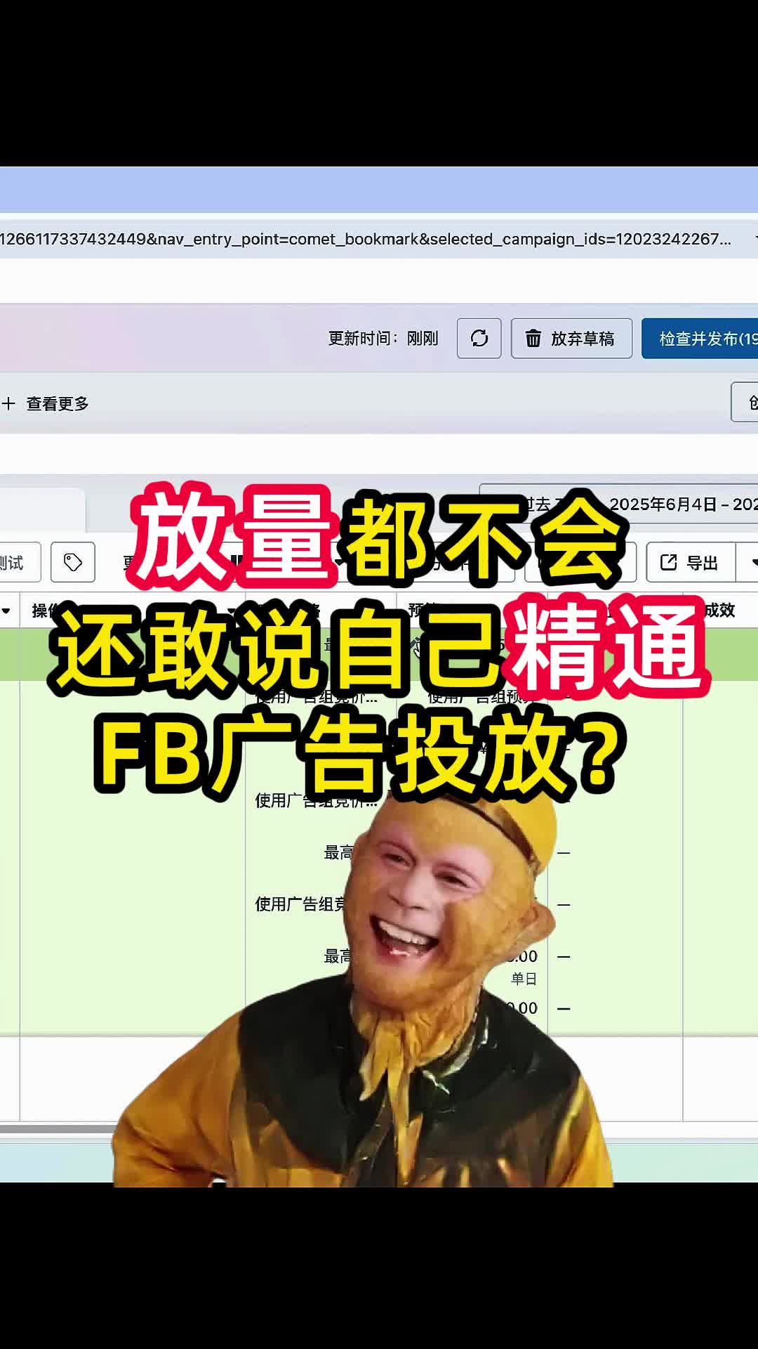 放量都不会？还说精通Facebook投放 | 预算控制与放量策略 | facebook广告